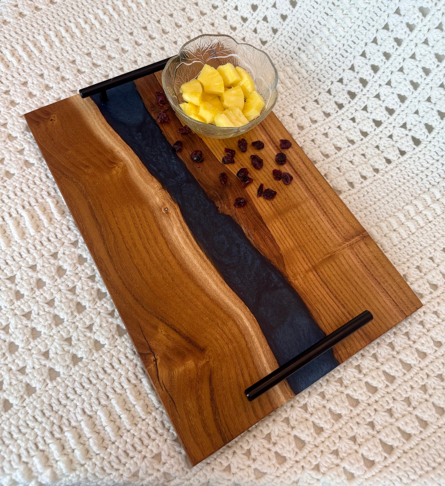 Mulberry and Midnight Blue River Charcuterie Board